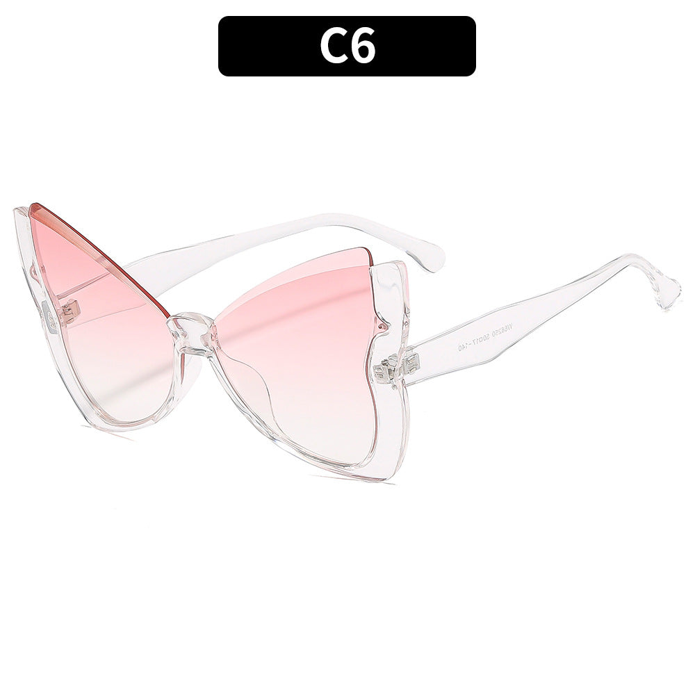 Oversized Butterfly Frame Sunglasses