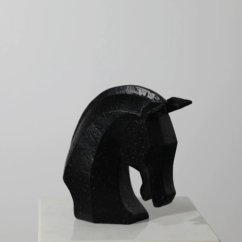 Elegant Horse Head Sculpture