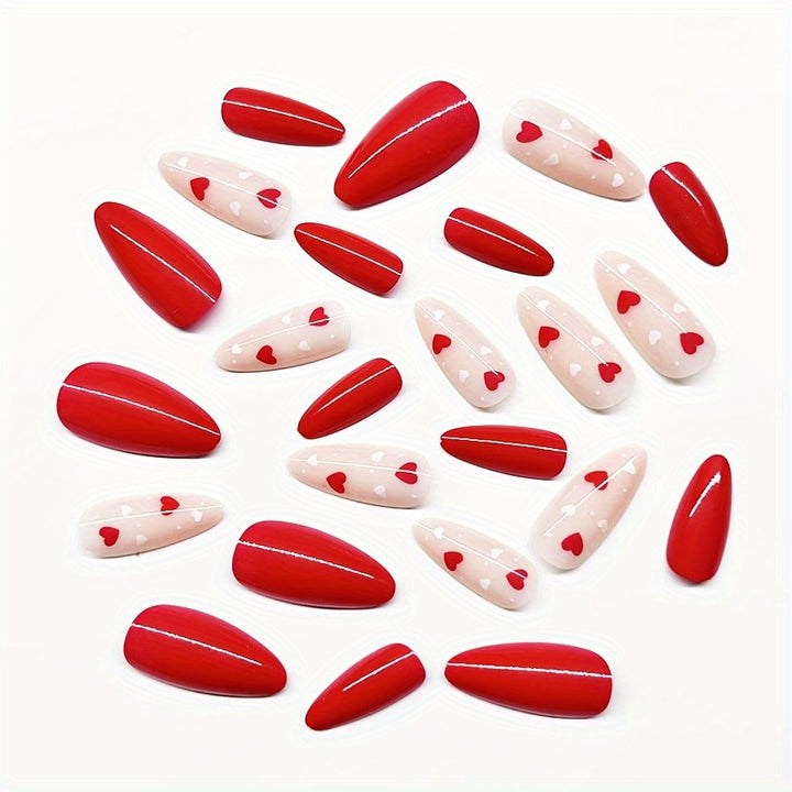 Romantic Heart Nail Art Kalsten