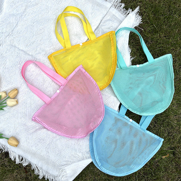 Durable mesh beach bag with wide straps Kalsten