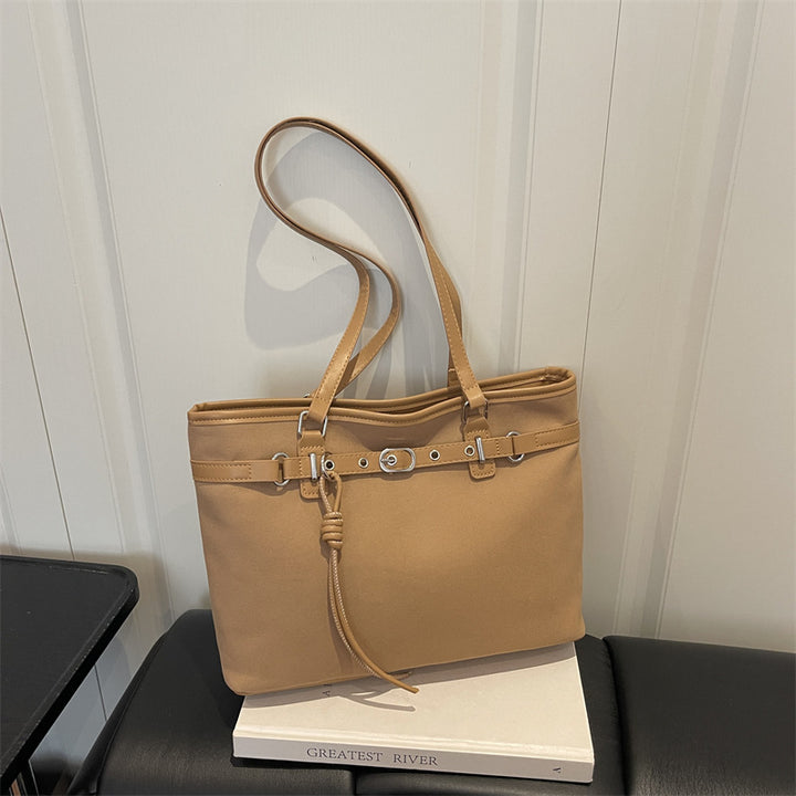 Elegant Suede Handheld Tote Bag