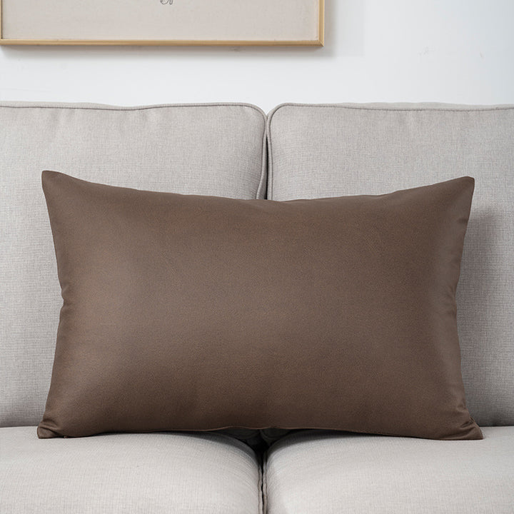 Plush Velvet Lumbar Cushion