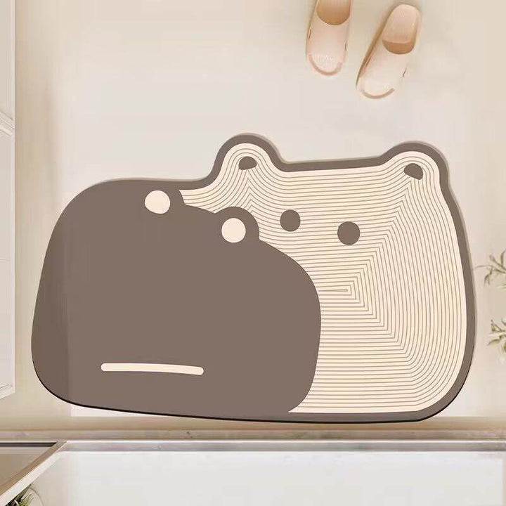Cute Animal-Themed Bathroom Mat