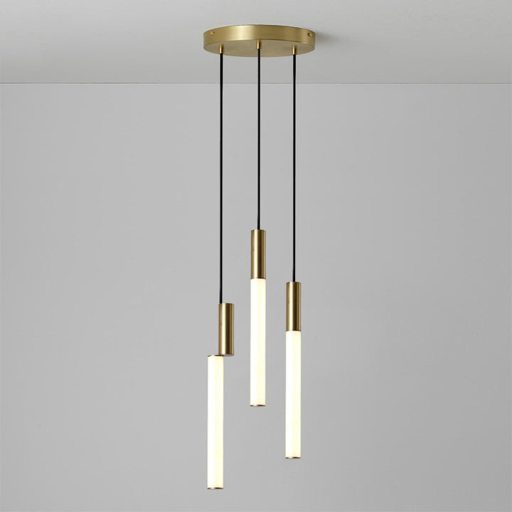 Modern Minimalist Pendant Light with Dual Tubes