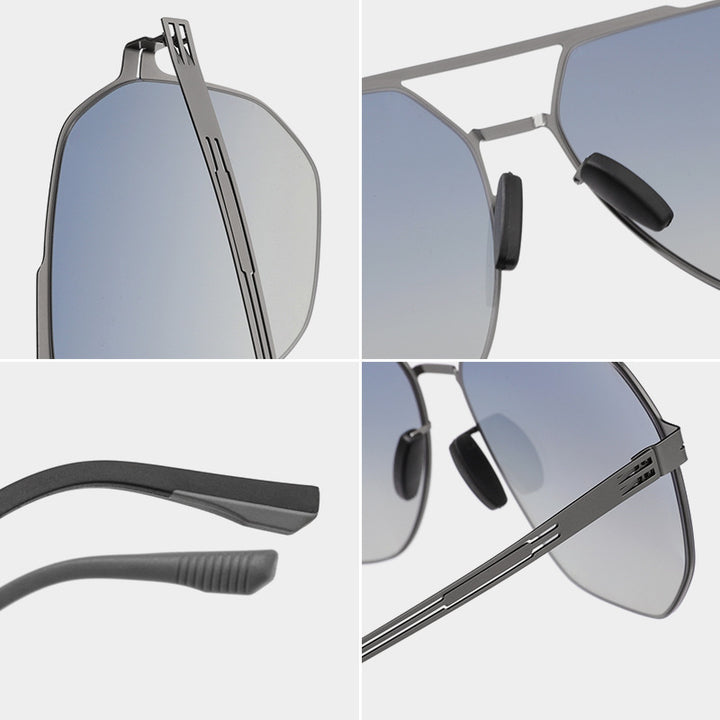 Premium Geometric Frame Sunglasses Kalsten