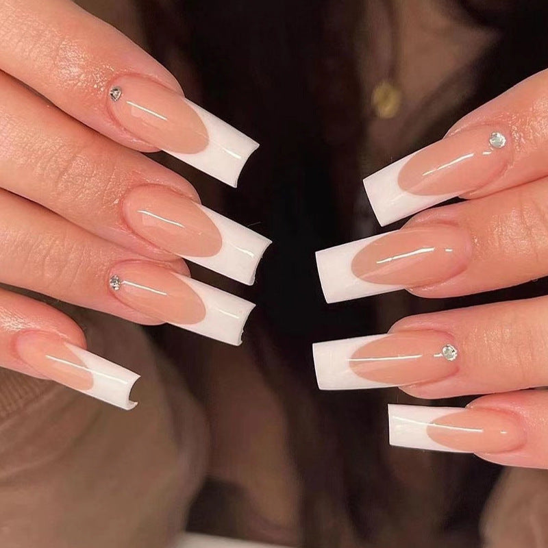 Artful Nail Extensions with Elegant French Tips Kalsten