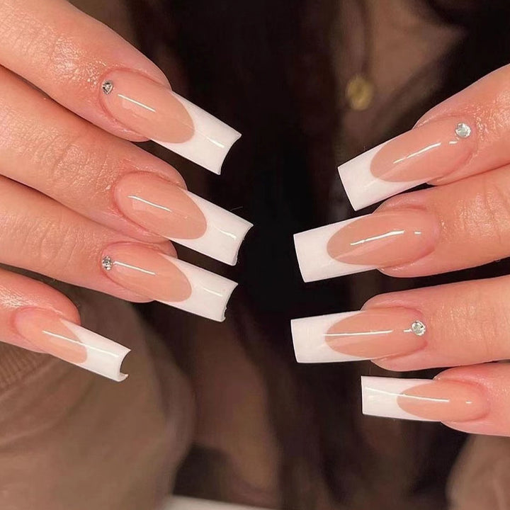 Artful Nail Extensions with Elegant French Tips Kalsten