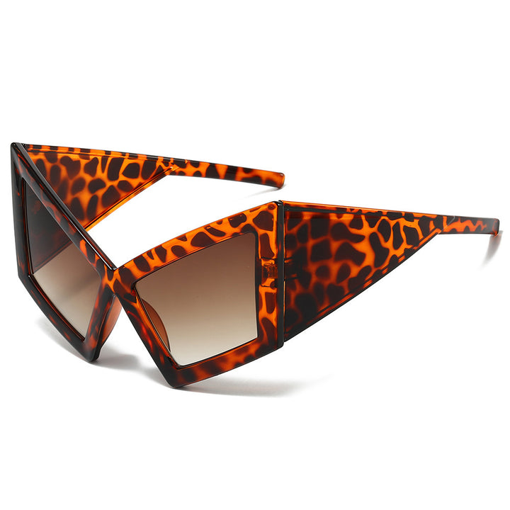 Futuristic Geometric Shield Sunglasses Kalsten