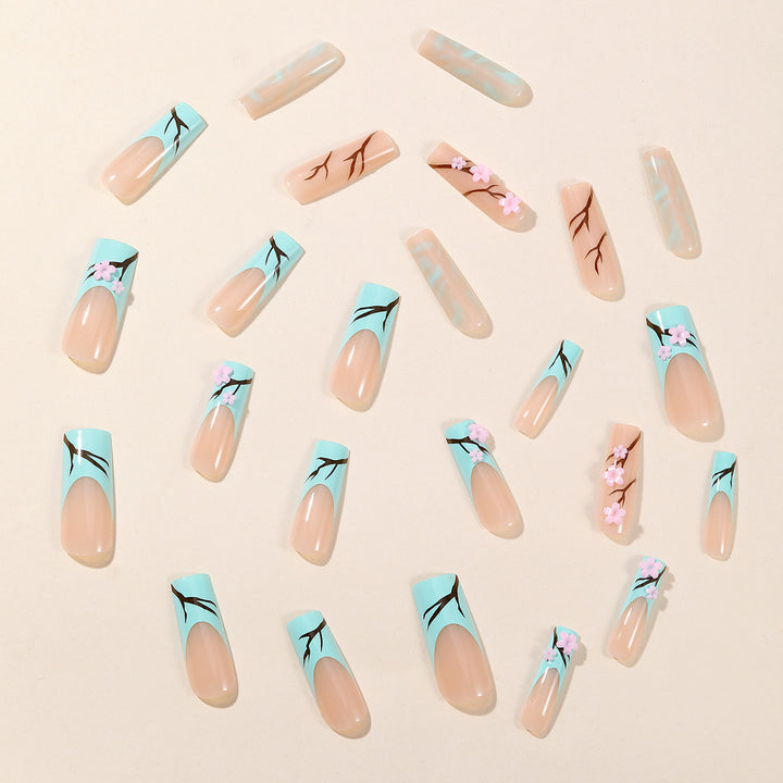 Floral Acrylic Nail Art Extensions Kalsten 1789713481