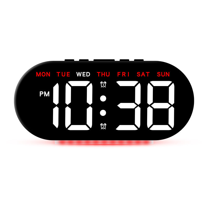 Digital alarm clock with large LED display and multifunctional display Kalsten
