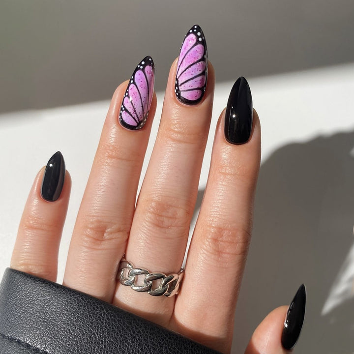 Artistic Butterfly Nail Art Extensions Kalsten