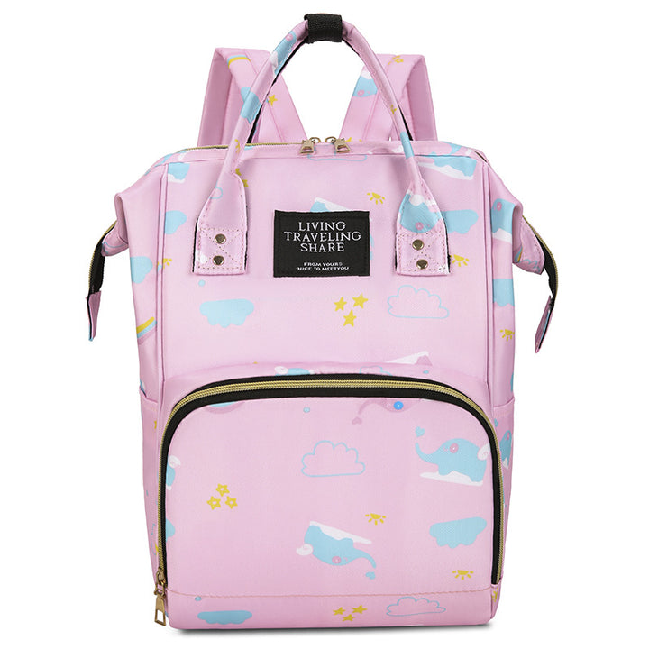 Whimsical Print Multi-Functional Baby Backpack Kalsten