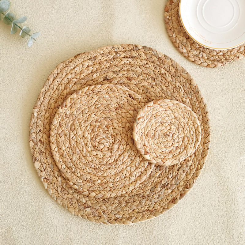 Rustic Round Weaving Coaster Kalsten