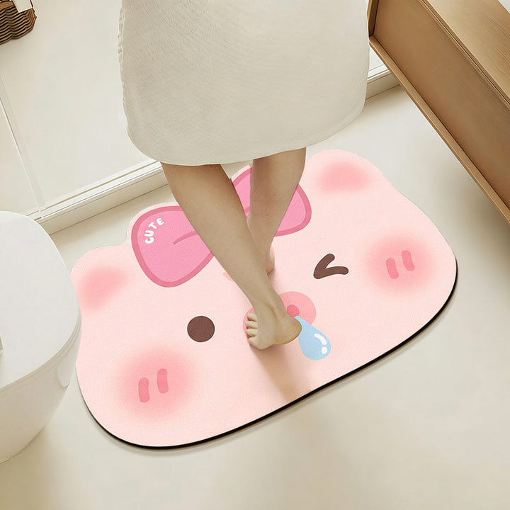 Cute Floral Shaped Bath Mat