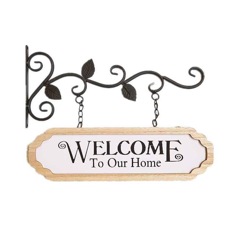 Rustic Welcome Home Wall Hanger Sign