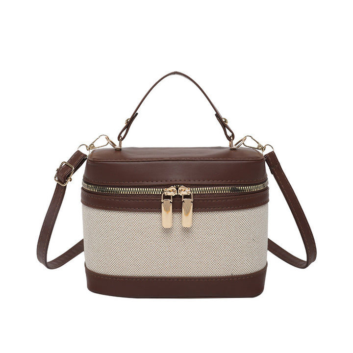 WoChic Leather and Fabric Crossbody Bag Kalsten