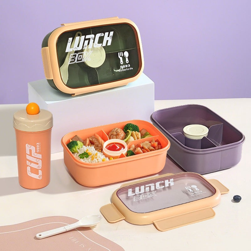 Versatile Leak-Proof Lunch Box with Cutlery