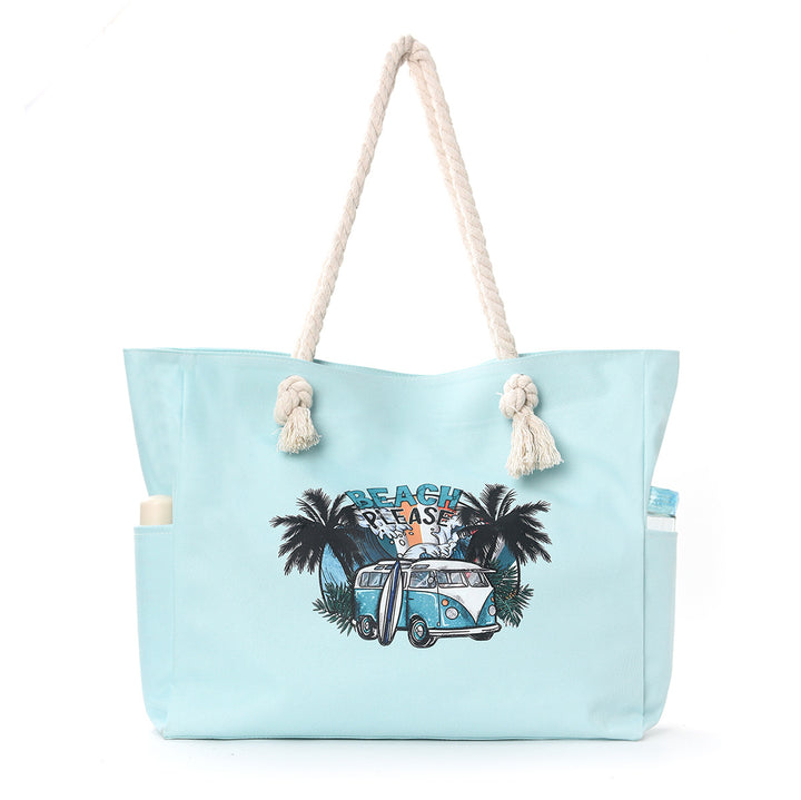 Beach bag with practical side pockets and robust design Kalsten