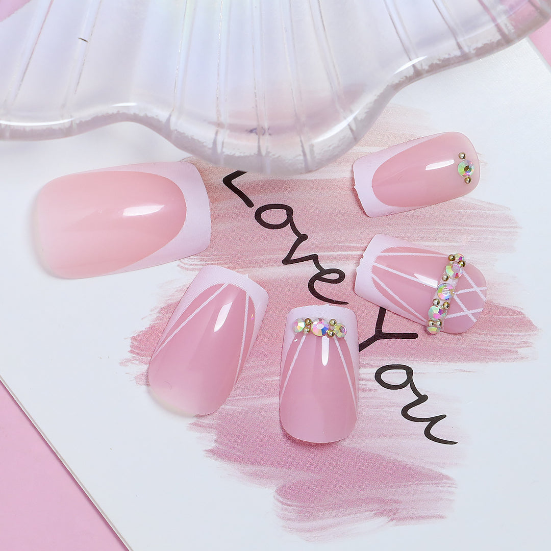 Elegant DIY Natural Look Press-On Nails Kalsten