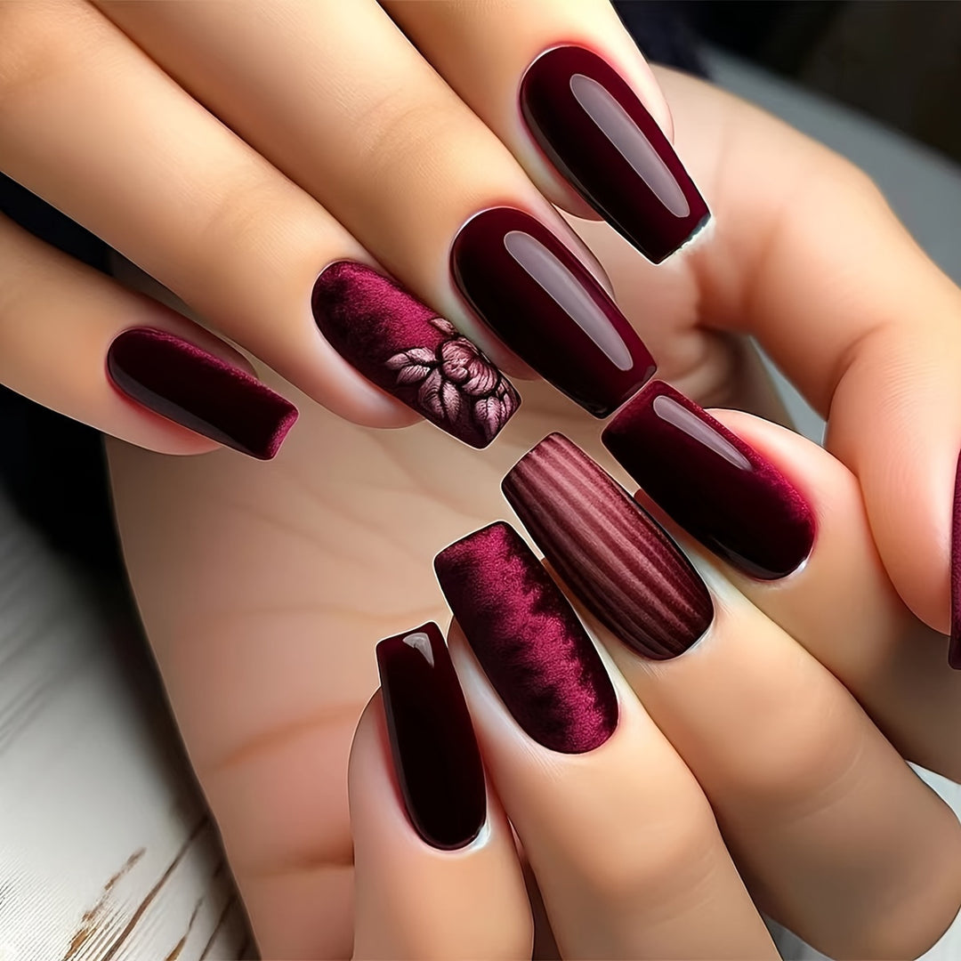 Floral Art Acrylic Nail Set Kalsten