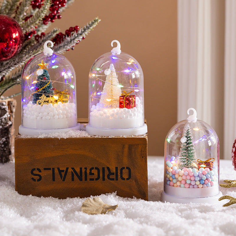 Decorative lantern with Christmas motif
