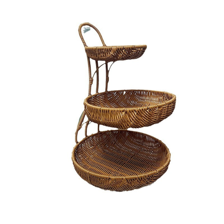 Multi-Tiered Decorative Woven Fruit Stand Kalsten