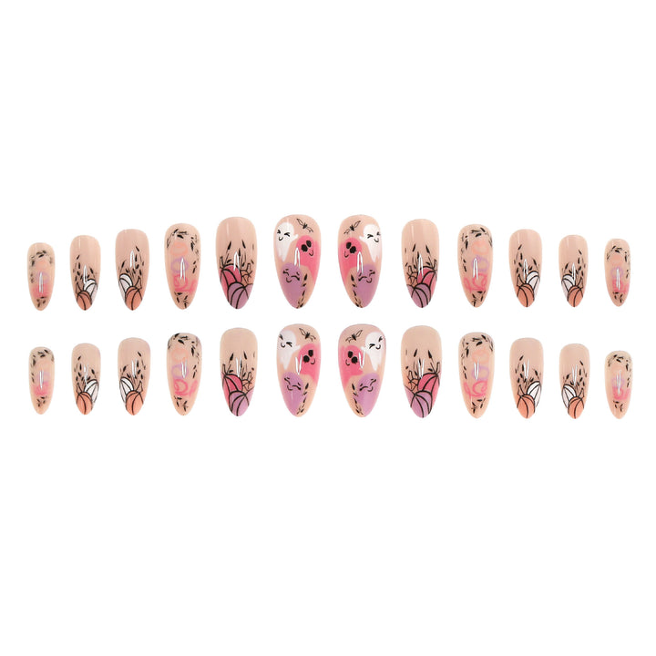 Halloween-Themed Press-On Nail Art Set