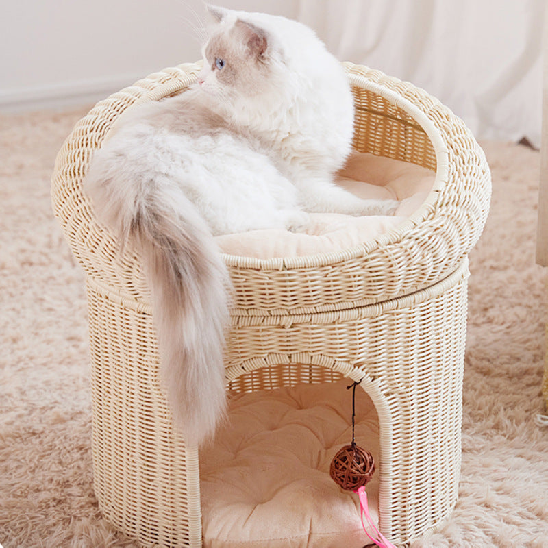 Cozy cat basket with play ball Kalsten