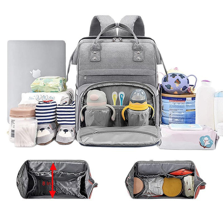 Multi-Functional Diaper Backpack with Insulated Compartment Kalsten