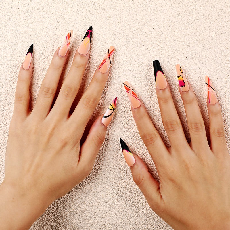 Creative Nail Art Set with Colorful Designs Kalsten