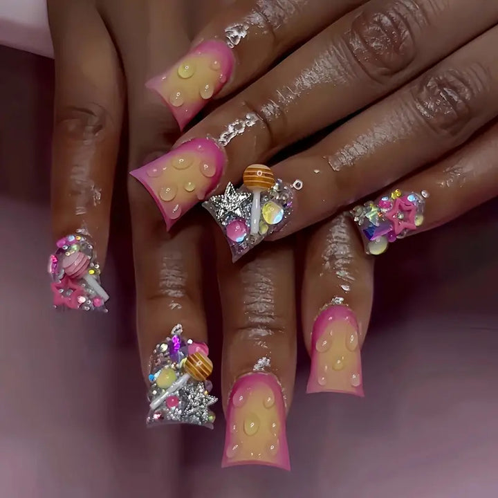 Artistic Glam Nail Extensions Kalsten