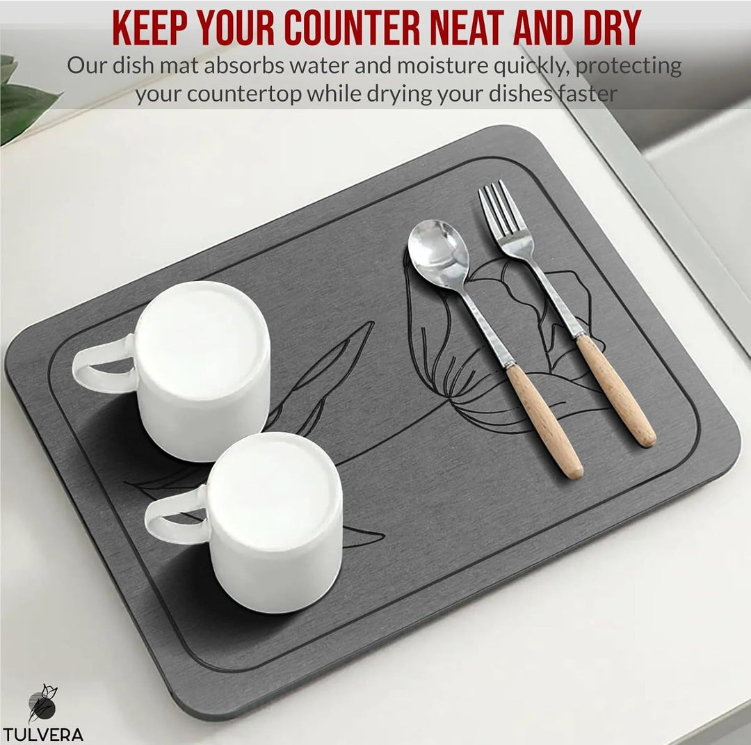 Ergonomic Dish Draining Mat