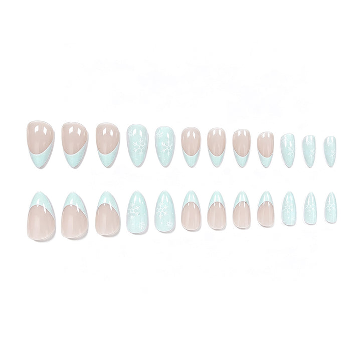 Artistic French Tip Acrylic Nail Enhancements Kalsten
