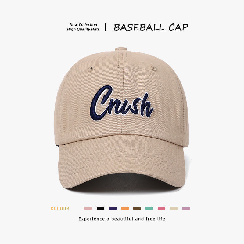 Embroidered Caption Baseball Cap