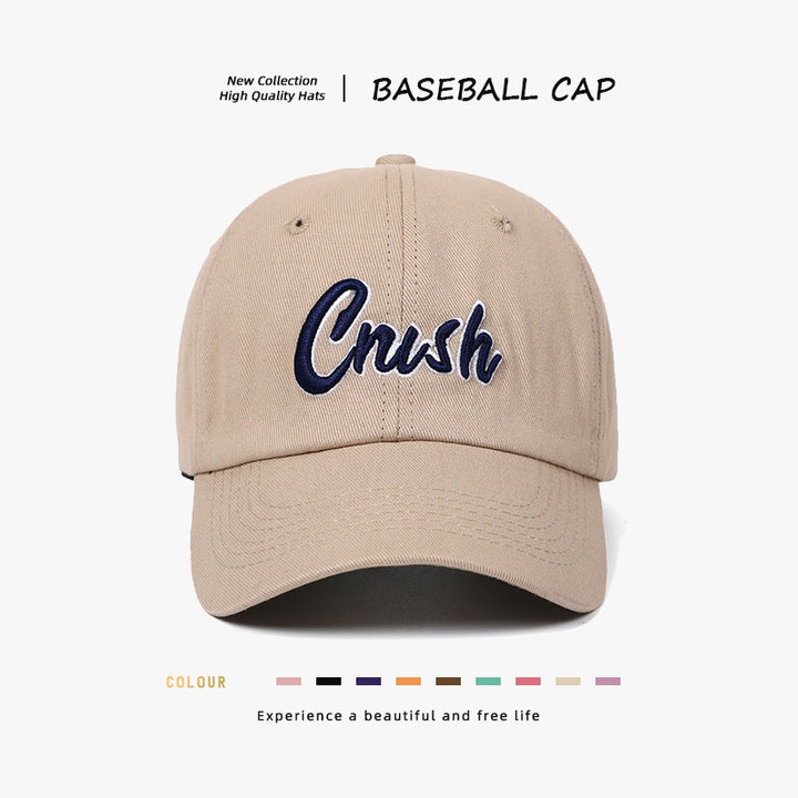 Embroidered Caption Baseball Cap