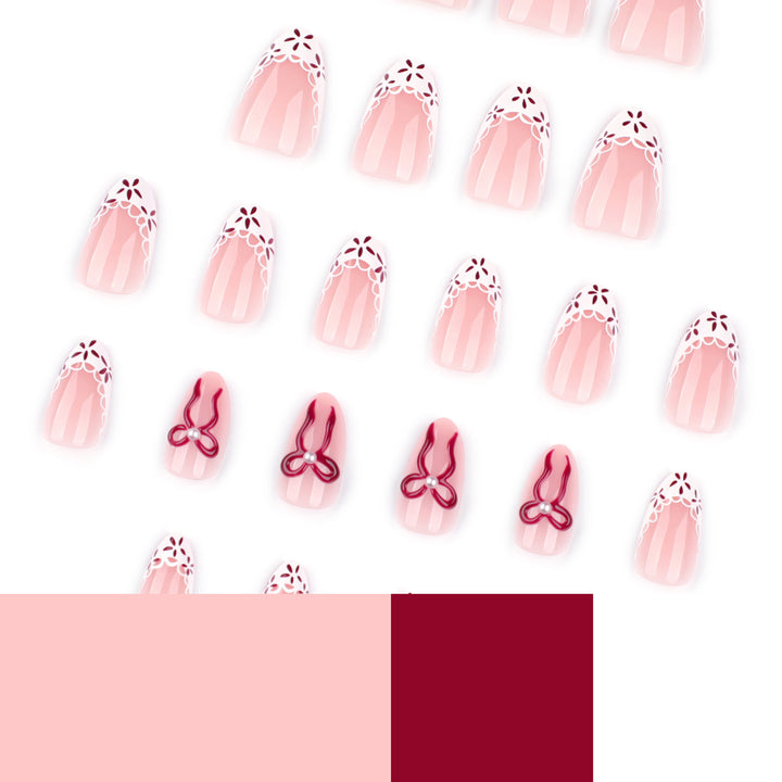Artful stiletto nails with delicate floral accents Kalsten