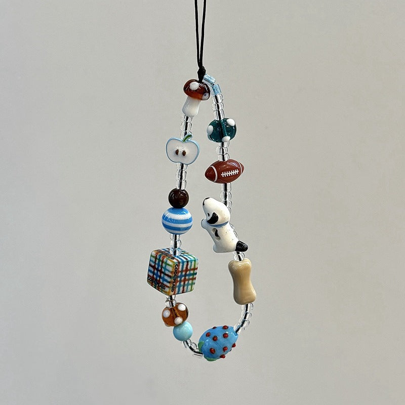 Handcrafted Beaded Charm Lanyard Kalsten