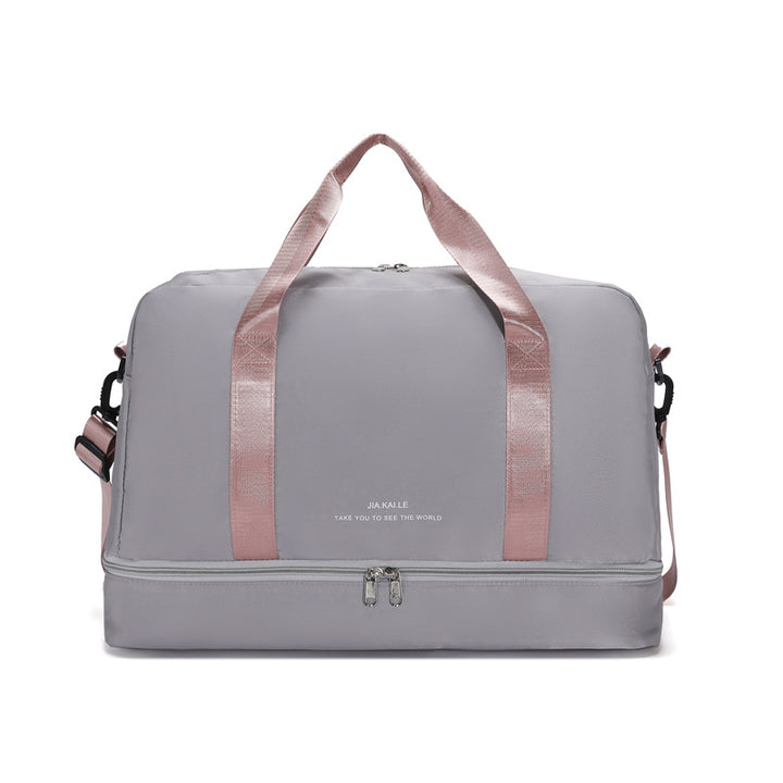 Sporty Travel Bag With Spacious Interior Compartment And Removable Shoulder Strap Kalsten