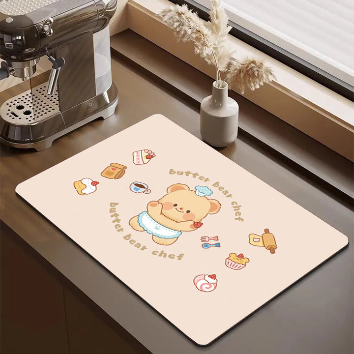 Cute Cartoon Food-Themed Kitchen Mat Kalsten
