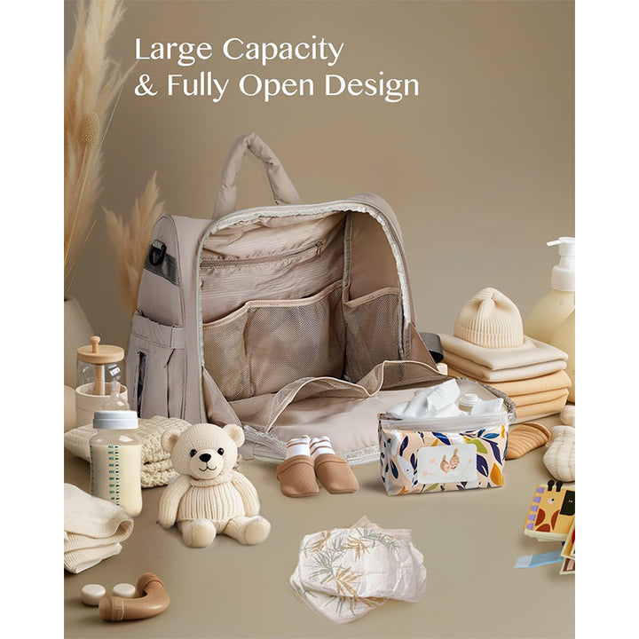 Multifunctional diaper bag with ergonomic shoulder straps Kalsten