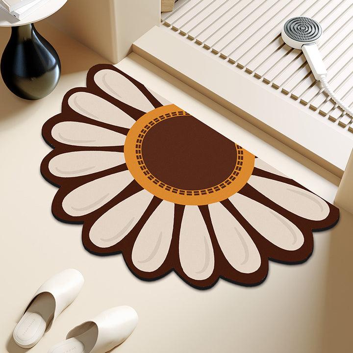Artistic Floral Shaped Area Rug