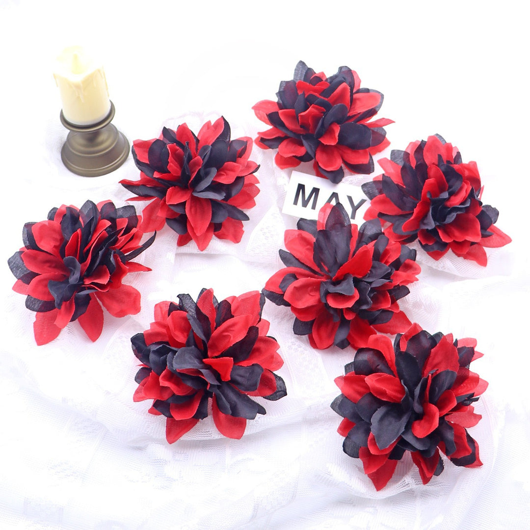 Set of delicate fabric rose hair clips for bridal and festive hairstyles