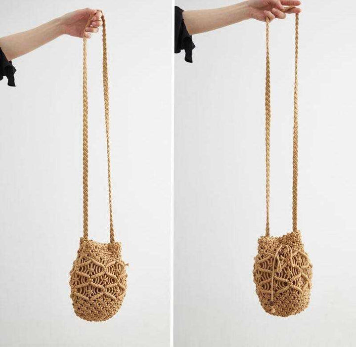 Hand-knit Macrame Shoulder Bag Kalsten