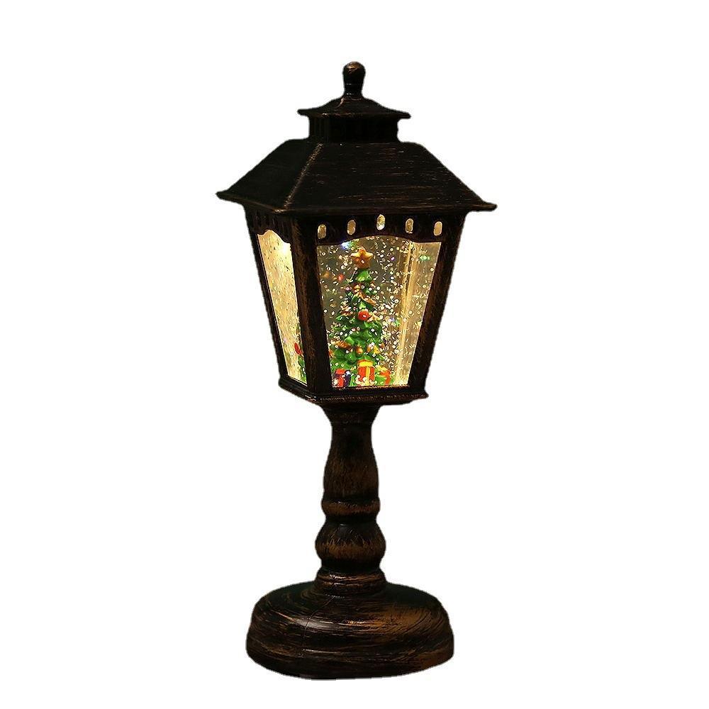 Nostalgic Christmas lantern with Santa figure Kalsten