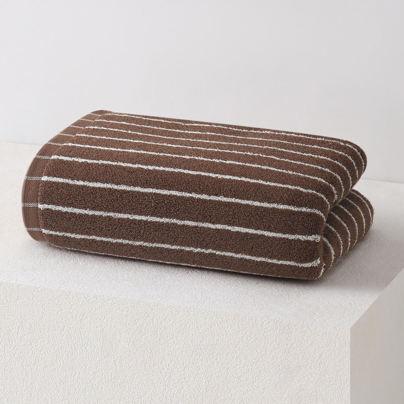 Women's Velour Bath Towel with Striped Design Kalsten
