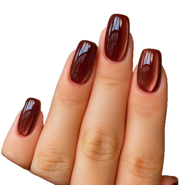 Artificial nails with matte finish and sparkling accents Kalsten