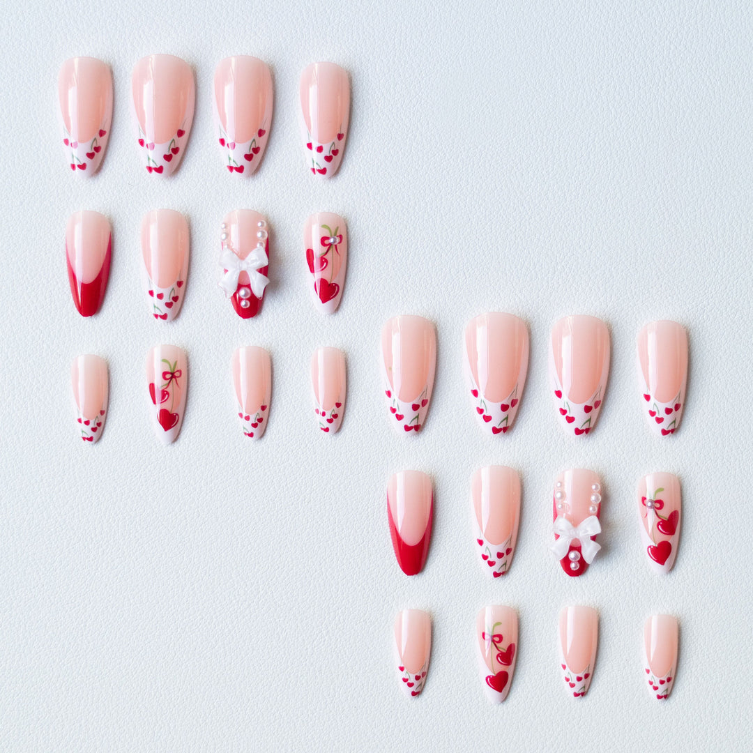 Decorative Heart Motif Nail Art Set