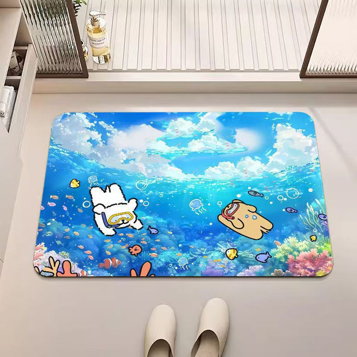 Cartoon Ocean Theme Rug