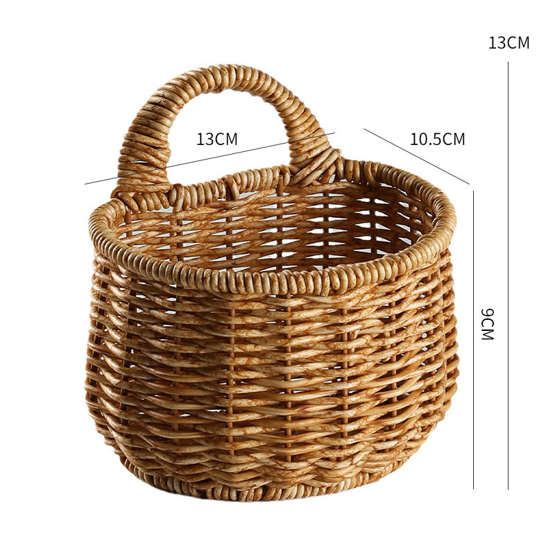 Handwoven Storage Basket with Ergonomic Handle Kalsten