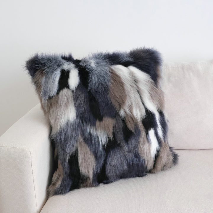 Faux Fur Accent Pillow for Home Decor